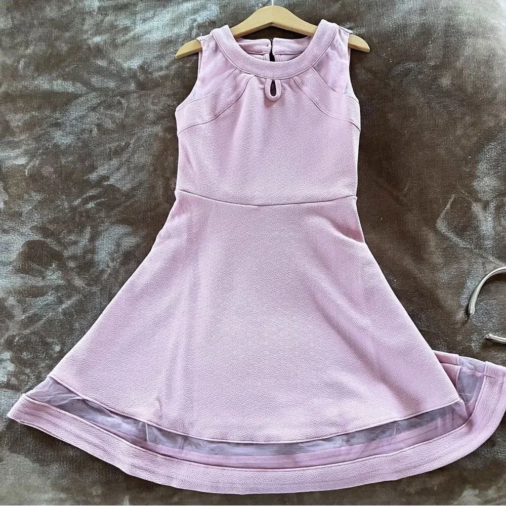 The Childrenโs Place Elegant Pink Sleeveless Kids DressโSize M 7/8 with Bow NWOT